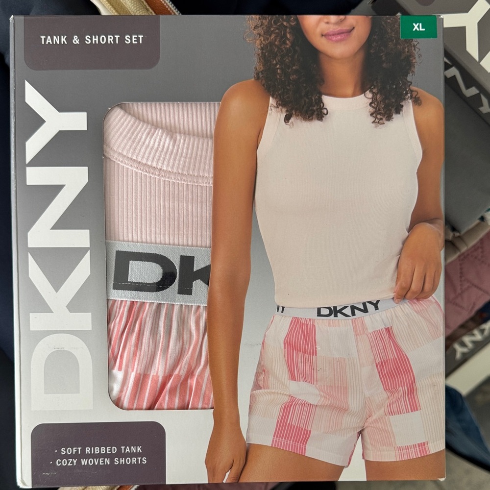 DKNY Light Pink Tank and Shorts Set